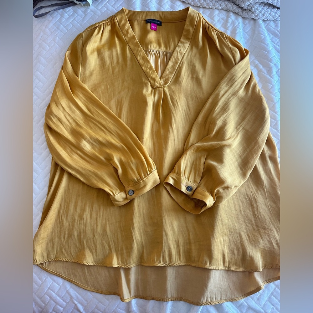 Vince Camuto Golden Blouse